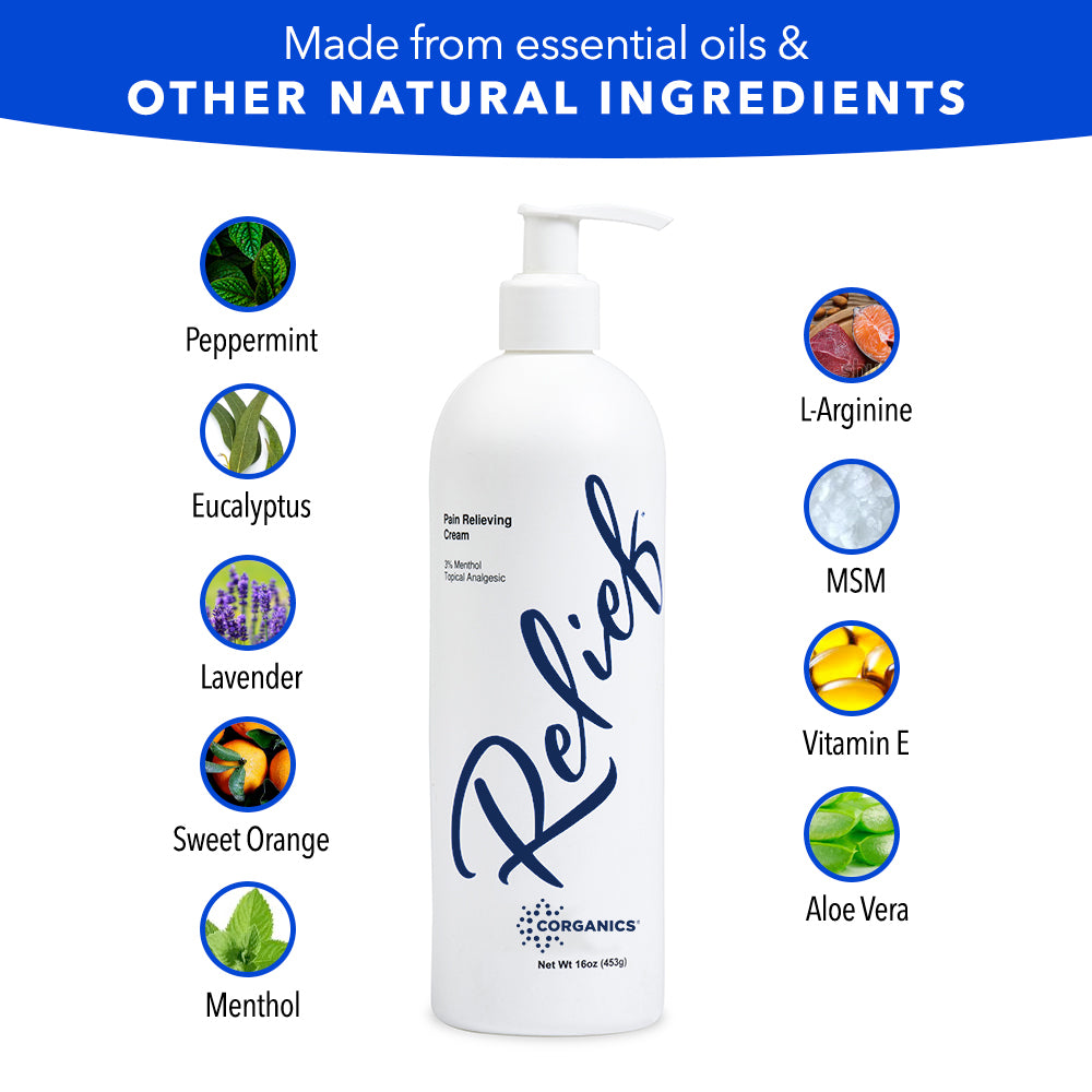 Corganics Relief Pain Cream - 16 oz. Pump