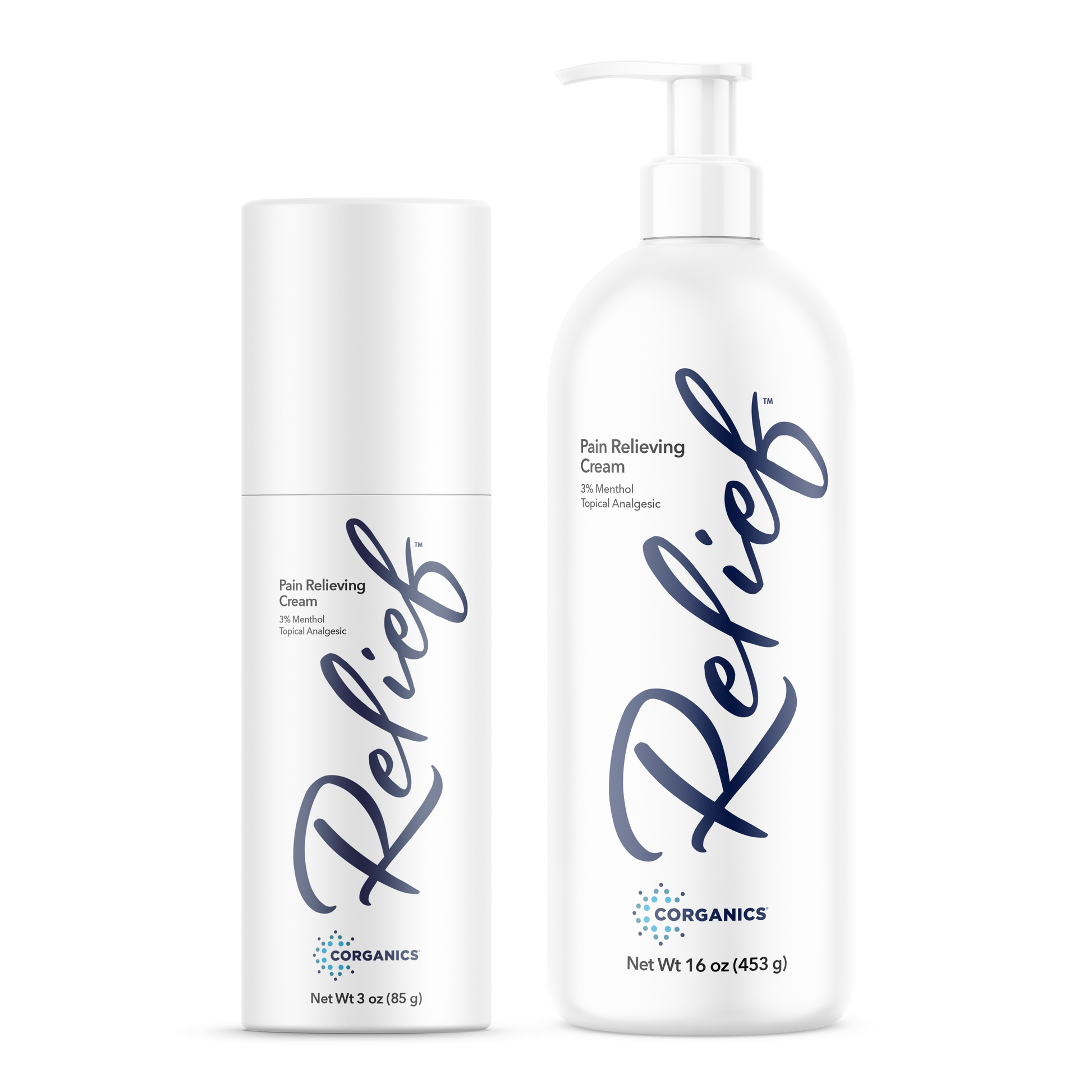 Active Recovery Kit - Corganics Relief Includes Cream Pump (16 oz.) + Roll-on (3 oz.) (Preview)