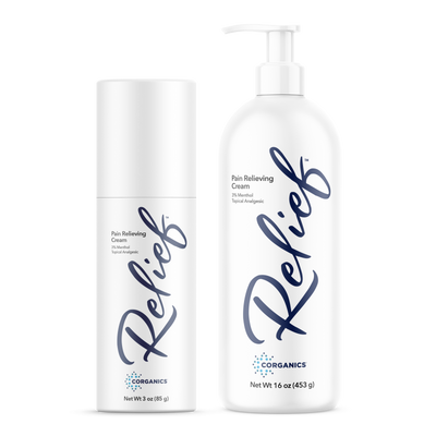 Active Recovery Kit - Corganics Relief Includes Cream Pump (16 oz.) + Roll-on (3 oz.) (Preview)