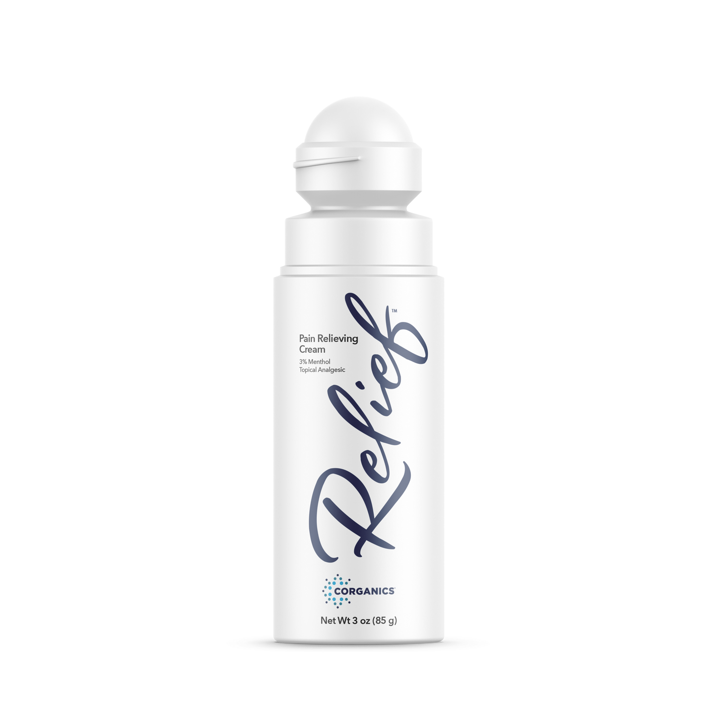 Wholesale - Case of 12 Relief Topical Cream 3 oz. roll-ons
