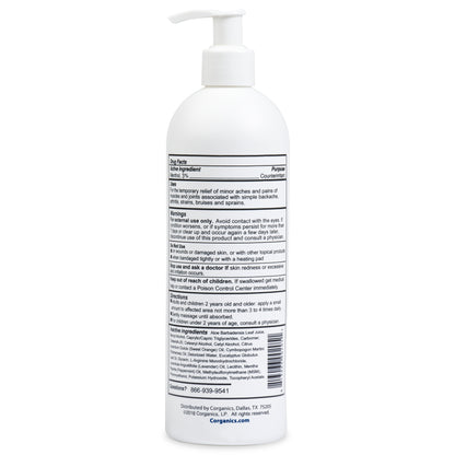 Corganics Relief Pain Cream - 16 oz. Pump