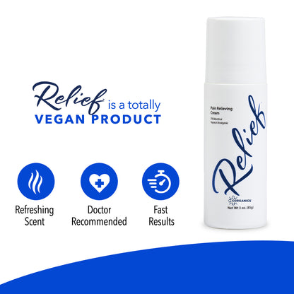 Corganics Relief Topical Cream - 3 oz. Roll-on