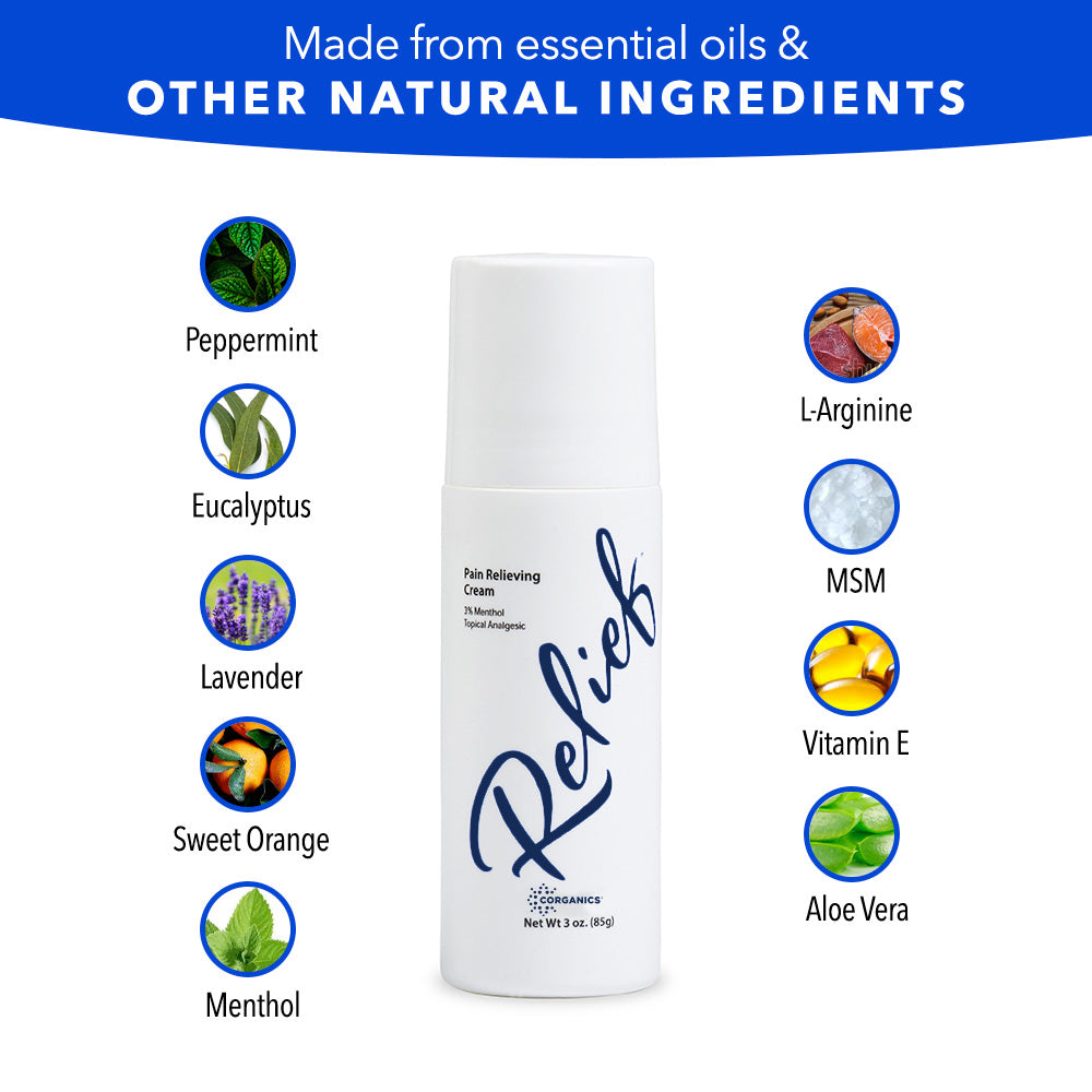Corganics Relief Topical Cream - 3 oz. Roll-on